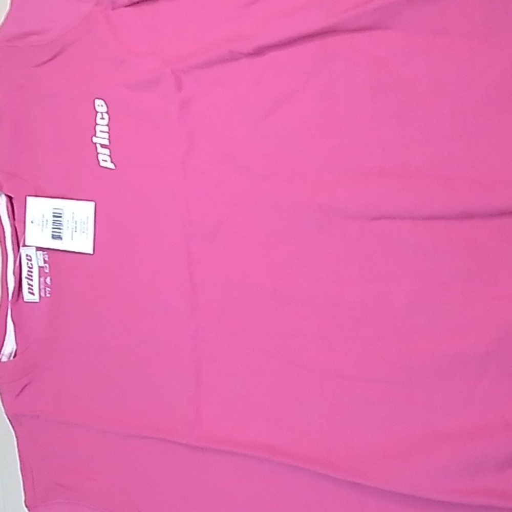 Saks 5th Ave Prince t-shirt in Pink & White size 12-14 L Girls 100% Cotton